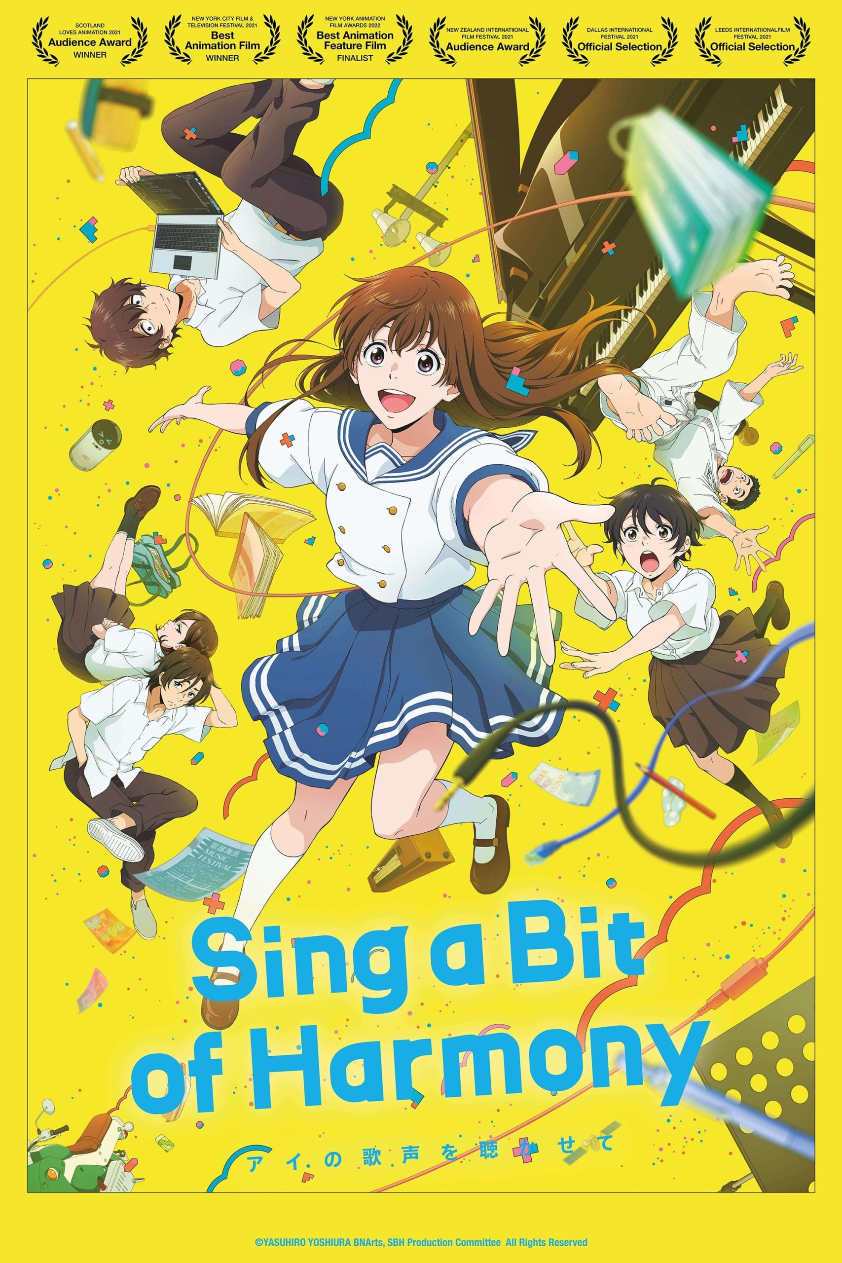 Download Sing a Bit of Harmony (2021) Hindi Dubbed (ORG) Anime Movie 1080p 720p & 480p Anime4U