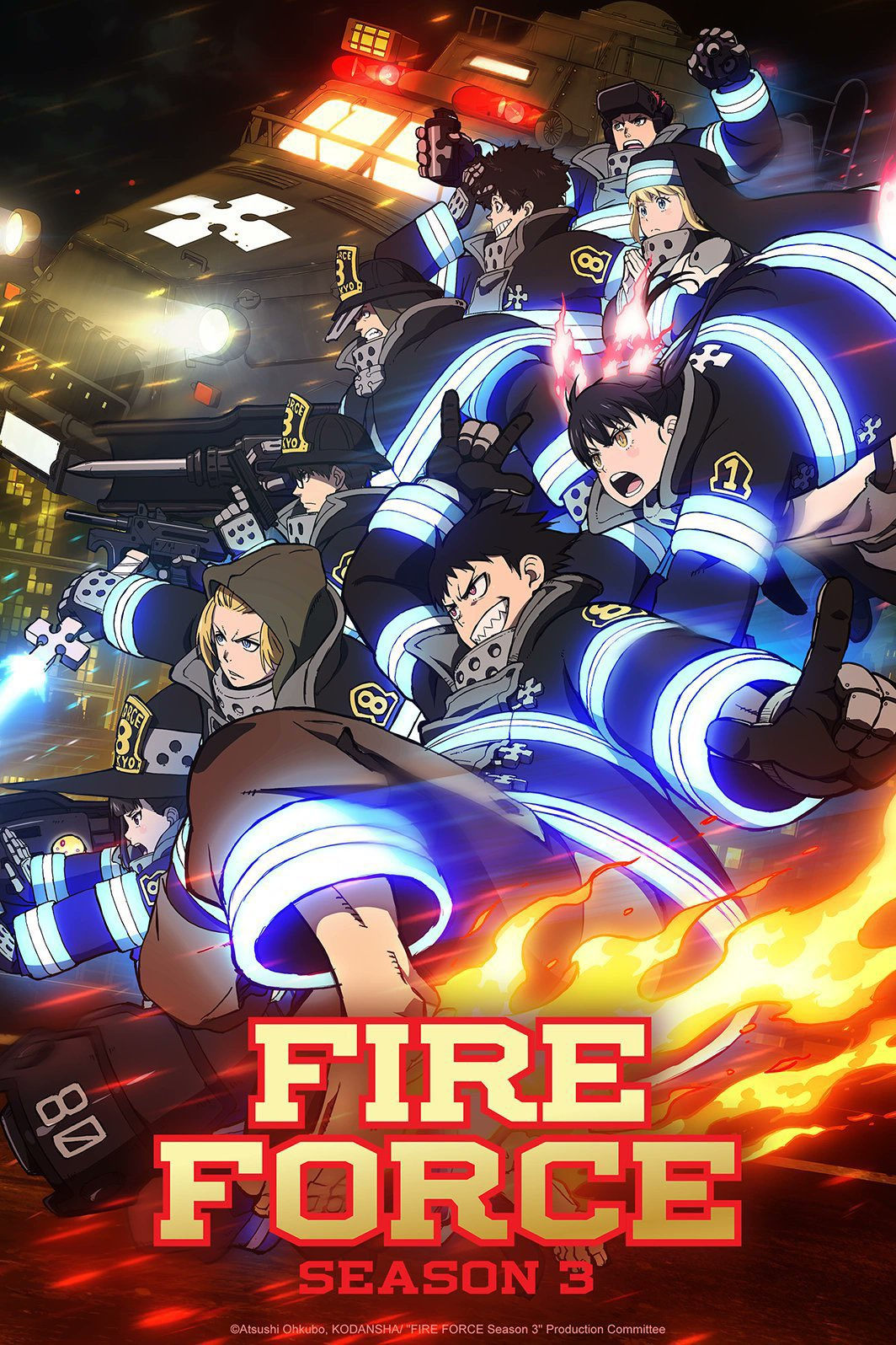Download Fire Force Season 3 Hindi Dubbed (ORG) + Multi Audio Anime Series {S1E09 Added}